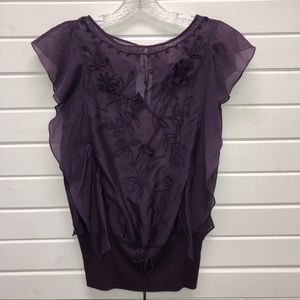 Anthropologie Chelsea & Violet Silk Blend Top